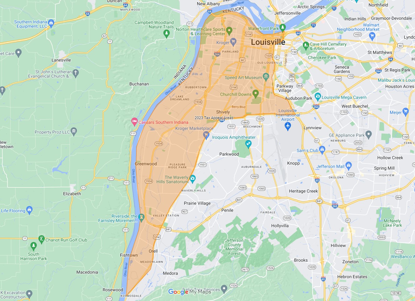 2023 Louisville Jefferson County Kentucky Tax Appeals Louisville